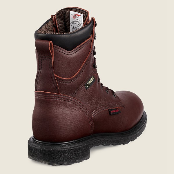 Mens Red Wing Supersole® 2.0 - 8-inch Insulated Waterproof Soft Toe - Work Boots Burgundy - OUE86759